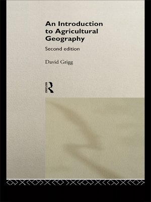 cover image of An Introduction to Agricultural Geography